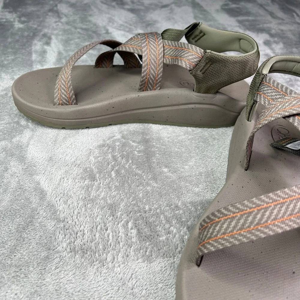 Chaco Cushz Sandals Men's 12 Frond Truffle Extra Cushioned Casual Adjustable‎